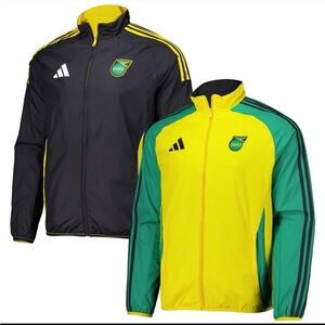 Adidas Jamaica 2024-2025 National Team Reversible Full-Zip Jacket Men’s Size L